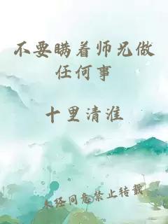 不要瞒着师兄做任何事