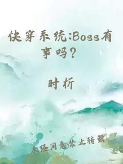 快穿系统:Boss有事吗？